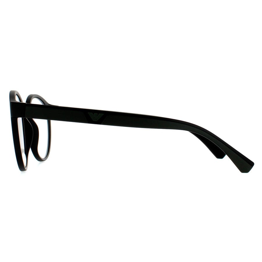 Emporio Armani Sunglasses EA4152 50421W Matte Black Clear with Sun Clip-ons