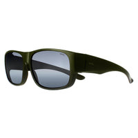 INVU Sunglasses E2601 E Matte Olive Metallic Grey Polarized