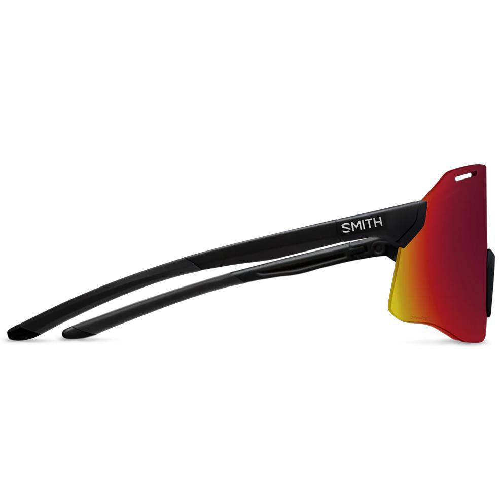 Smith Sunglasses Vert 807 X6 Black ChromaPop Red Mirror
