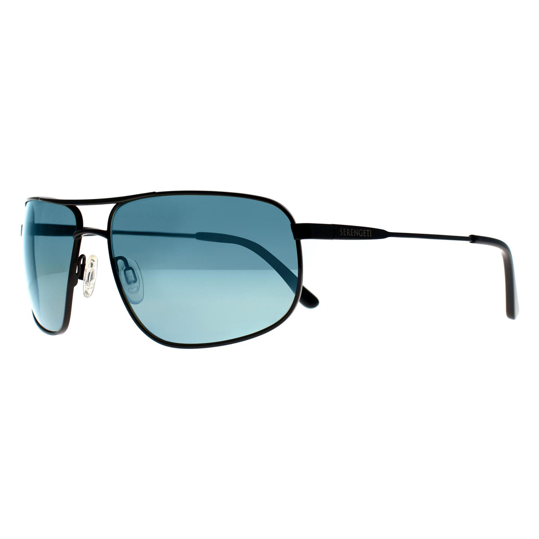 Serengeti Sunglasses Dante 2.0 SS564002 Shiny Black Saturn Polarized 555nm Blue