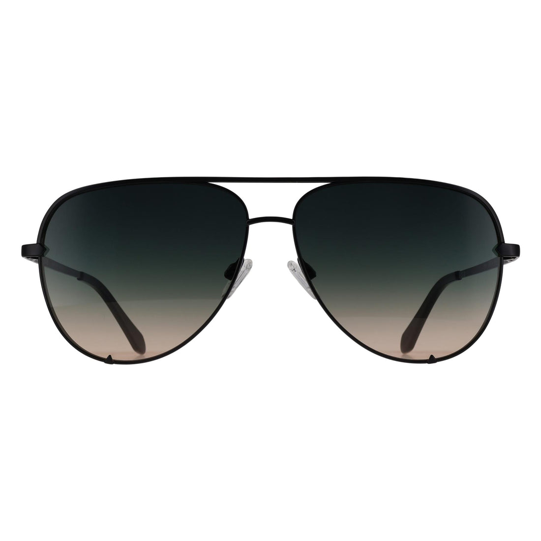 Quay Sunglasses High Key Extra Large 79939 Shiny Black Black to Pink Gradient