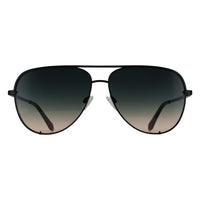 Quay Sunglasses High Key Extra Large 79939 Shiny Black Black to Pink Gradient