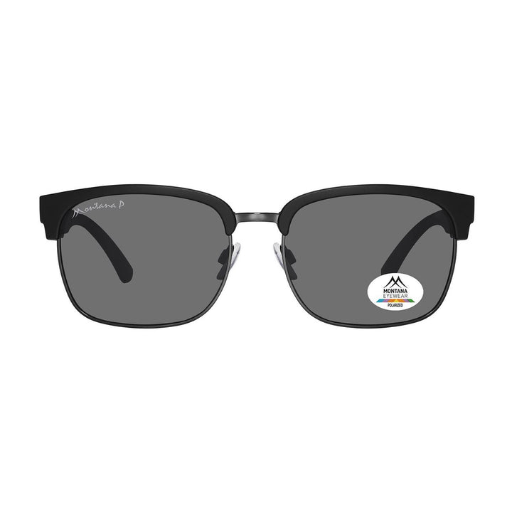 Montana Sunglasses MP192 Matte Black Gunmetal Grey Polarized
