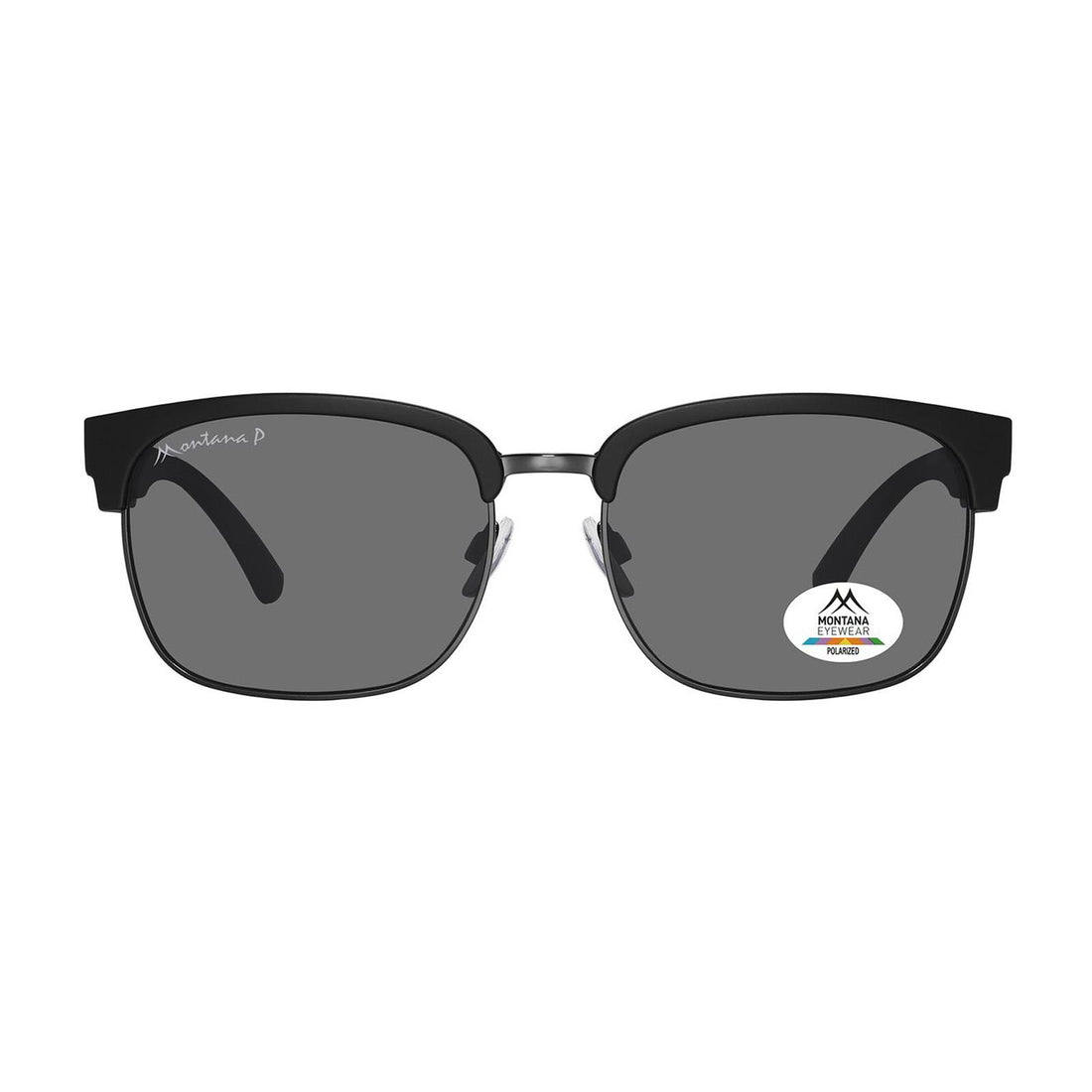 Montana Sunglasses MP192 Matte Black Gunmetal Grey Polarized