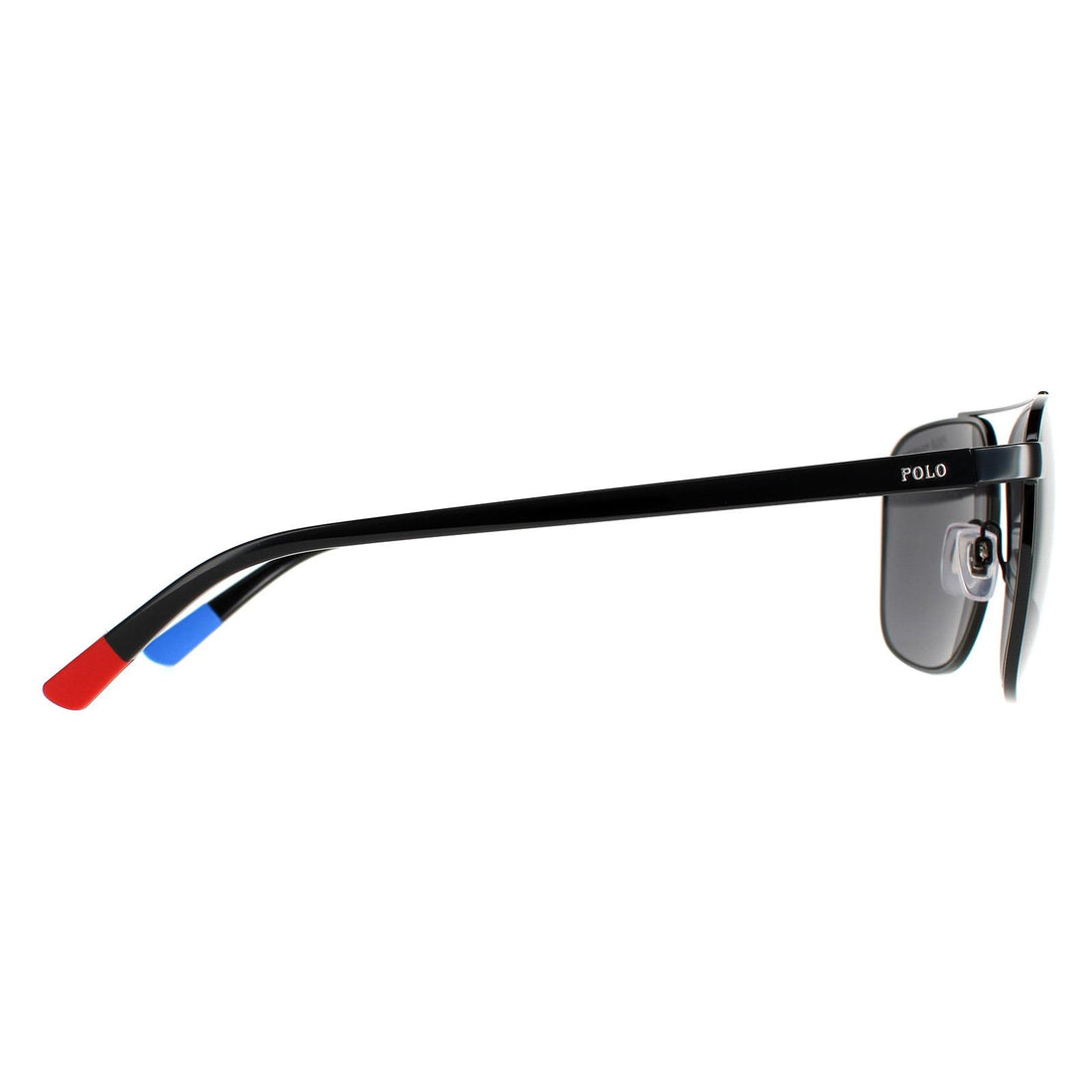 Polo Ralph Lauren Sunglasses PH3135 900381 Shiny Black Grey Polarized