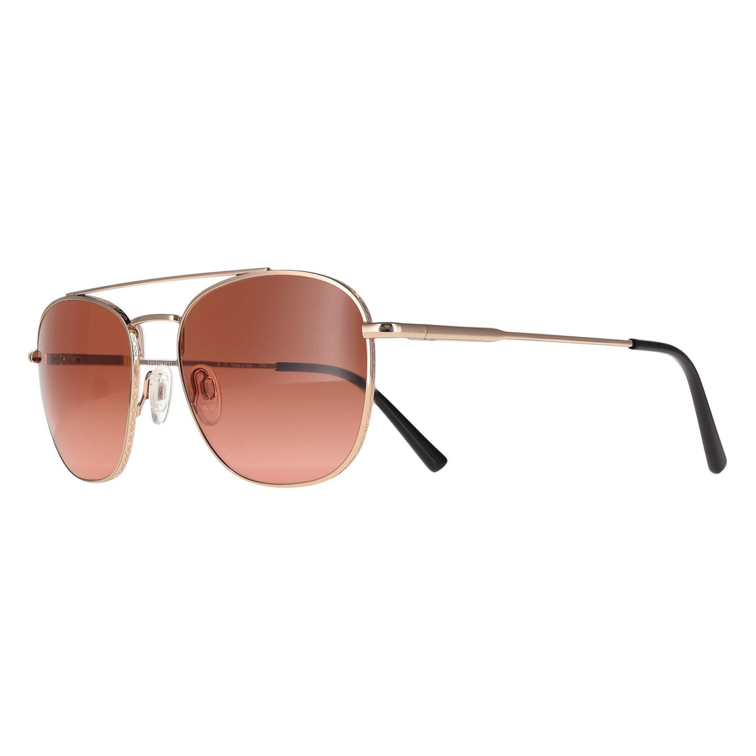 Serengeti Sunglasses Carroll SS542006 Shiny Rose Gold Mineral Drivers Gradient