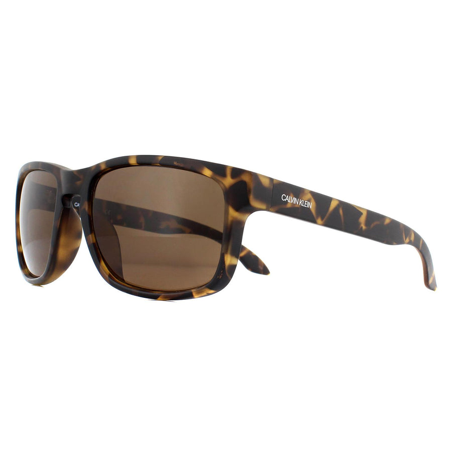 Calvin Klein Sunglasses CK19566S 235 Matte Dark Tortoise Brown