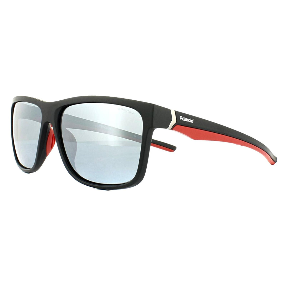 Polaroid Sport Sunglasses PLD 7014/S OIT EX Black Red Grey Silver Mirror Polarized