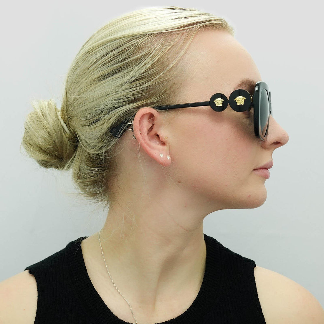 Versace Sunglasses VE4434 GB1/87 Black Dark Grey