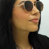 Smarty Sunglasses X1116 A Gold Brown