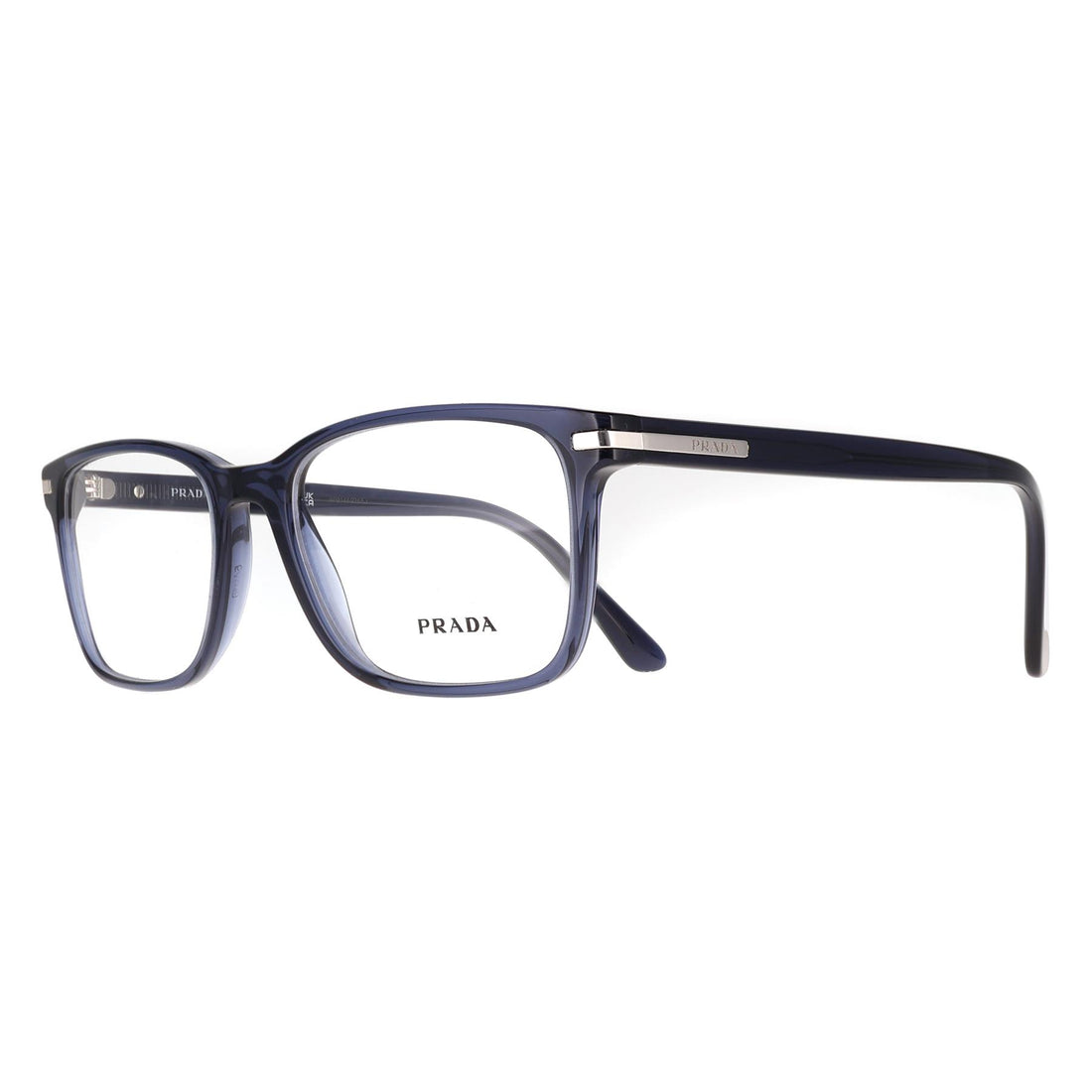 Prada Glasses Frames PR14WV 08Q1O1 Blue Crystal Men
