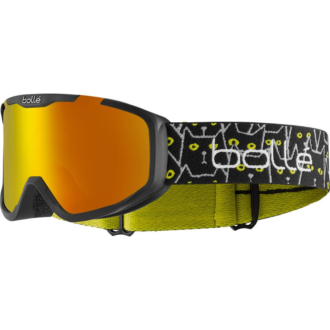Bolle Ski Goggles Rocket Plus BG108010 Matte Black Cats Sunrise