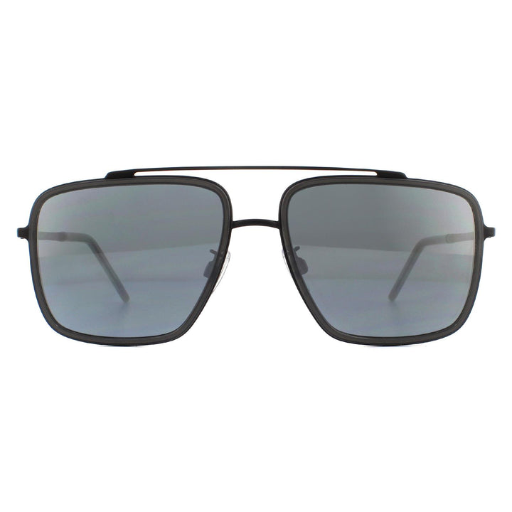 Dolce & Gabbana DG2220 Sunglasses Matte Black Transparent Grey Grey Mirror Black