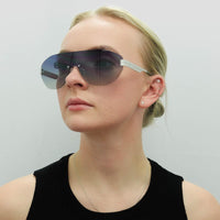 Guess Sunglasses GF6161 11W Matte Light Nickeltin Blue Gradient