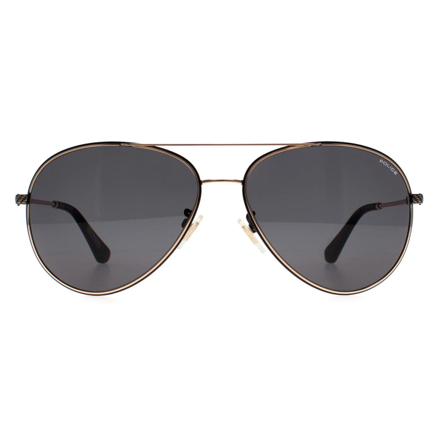 Police Sunglasses SPLL11 Octane 8 0302 Black Rose Gold Grey Green