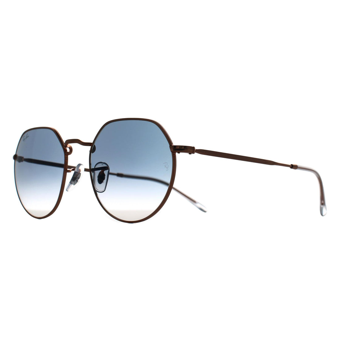 Ray-Ban Sunglasses RB3565 Jack 92023F Polished Rose Gold Blue Gradient