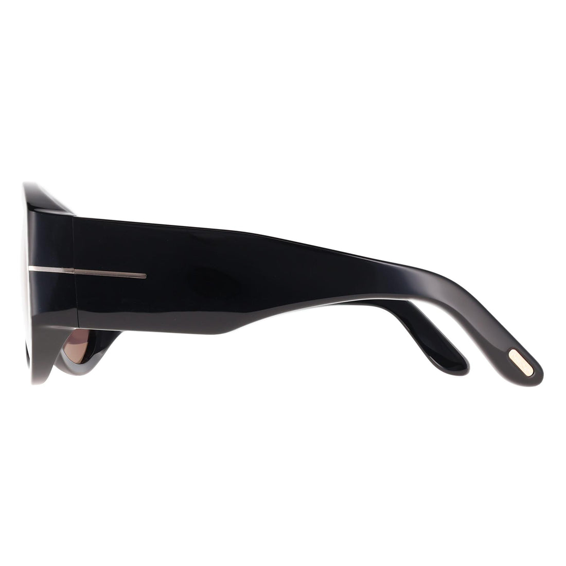 Tom Ford Sunglasses Bronson FT1044 01A Shiny Black Grey Light Mirror