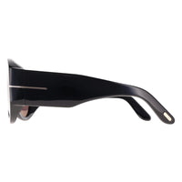 Tom Ford Sunglasses Bronson FT1044 01A Shiny Black Grey Light Mirror