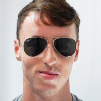 Ray-Ban Sunglasses Aviator 3025 112/19 Matt Gold Green Mirror 62mm