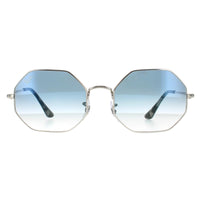 Ray-Ban Sunglasses Octagon RB1972 91493F Silver Blue Gradient 54mm