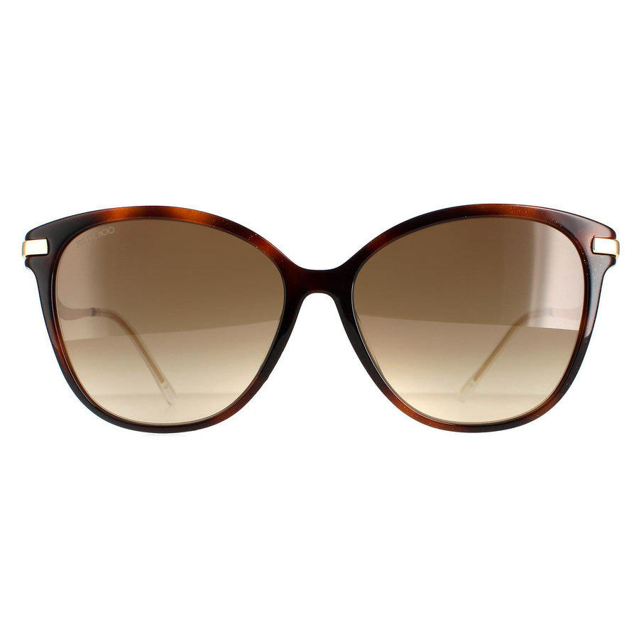 Jimmy Choo Sunglasses Peg/F/S O2V HA Glitter Havana Brown Gradient