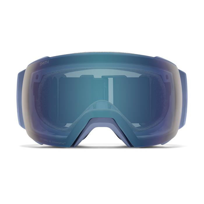 Smith Ski Goggles I/O Mag XL 2GM 4BV Granite Blue ChromaPop Everyday Blue Mirror