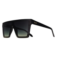 Quay Sunglasses Hindsight 53886 Black Smoke Green Gradient