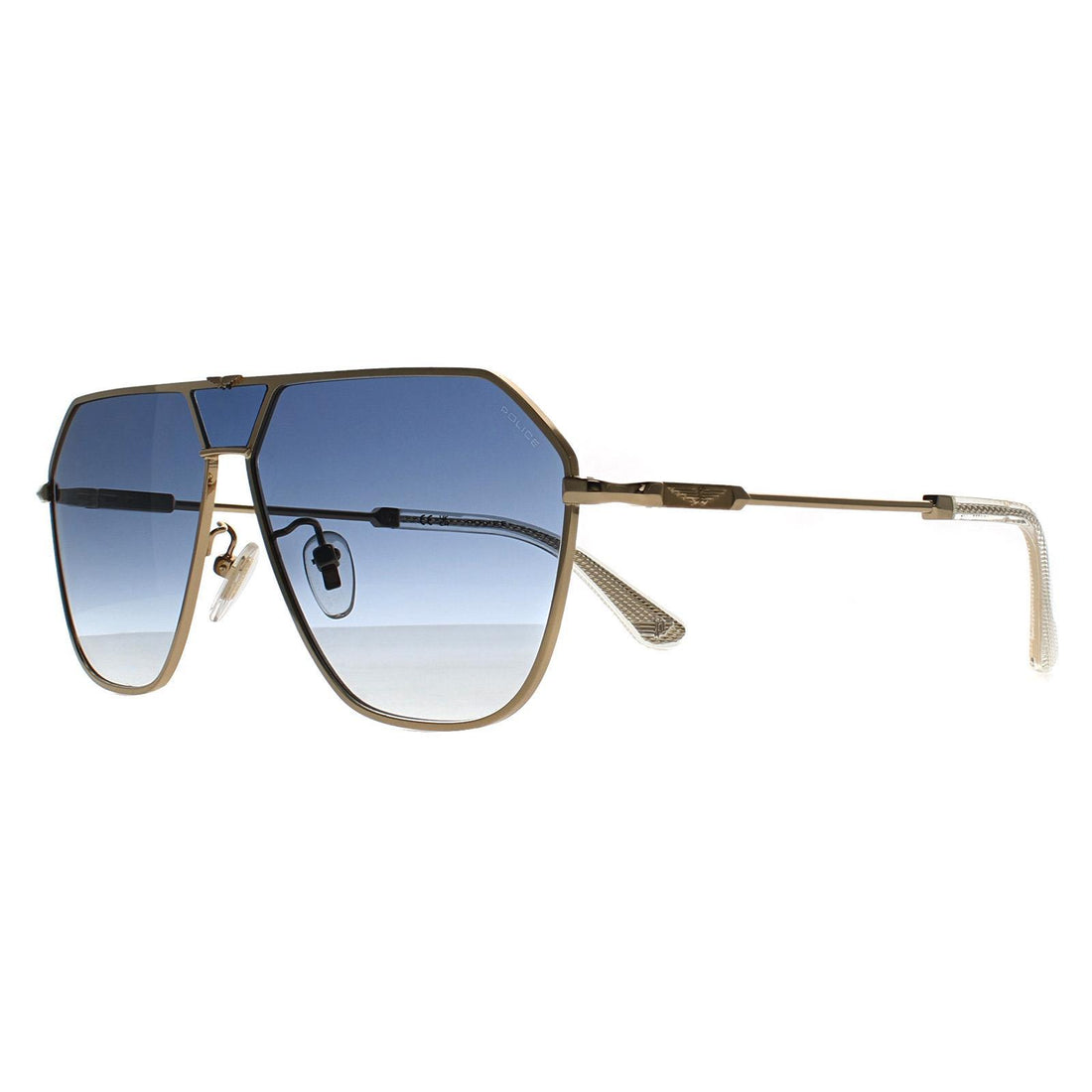 Police Sunglasses SPLL89 Horizon 8 0300 Shiny Pink Gold Blue Gradient