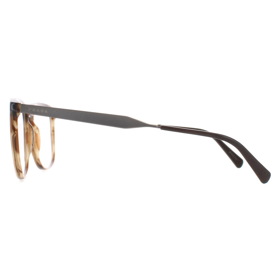 Prada Glasses Frames PR 07UV VYQ1O1 Striped Brown Mens 55mm