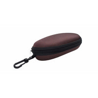 Montana Medium Brown Clamshell Sunglasses Case