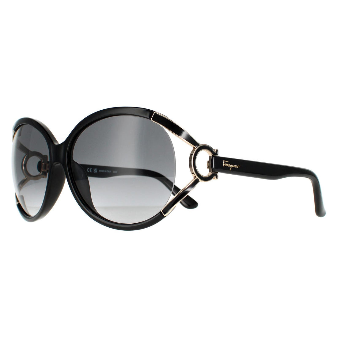 Salvatore Ferragamo Sunglasses SF600S 001 Black Grey Gradient