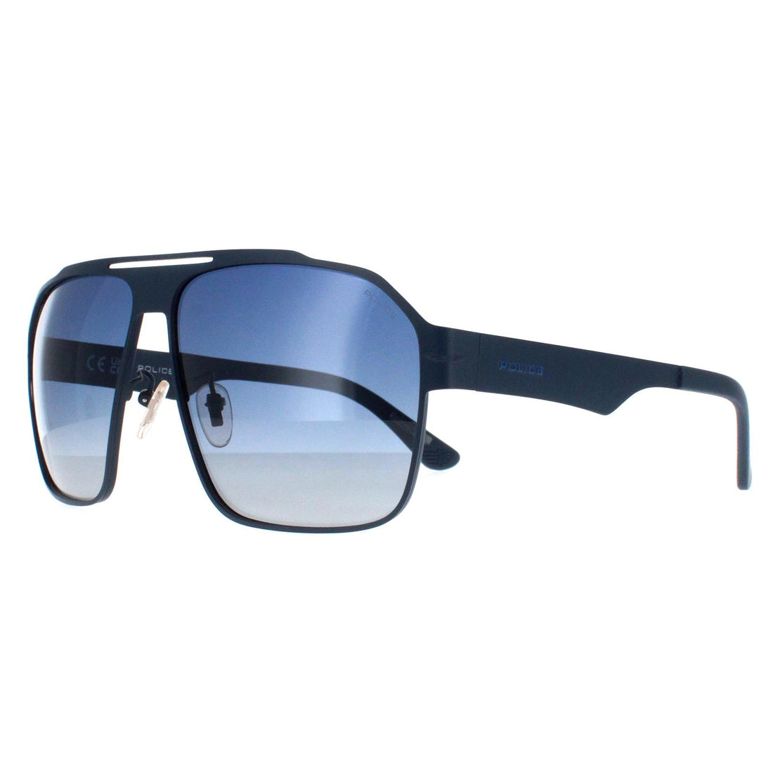 Police Sunglasses SPLL08 Summit 1 S72P Matte Blue Blue Gradient