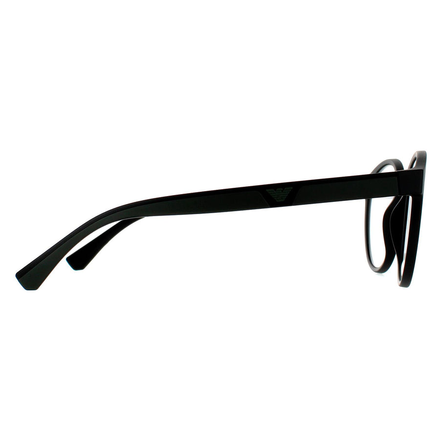 Emporio Armani Sunglasses EA4152 50421W Matte Black Clear with Sun Clip-ons