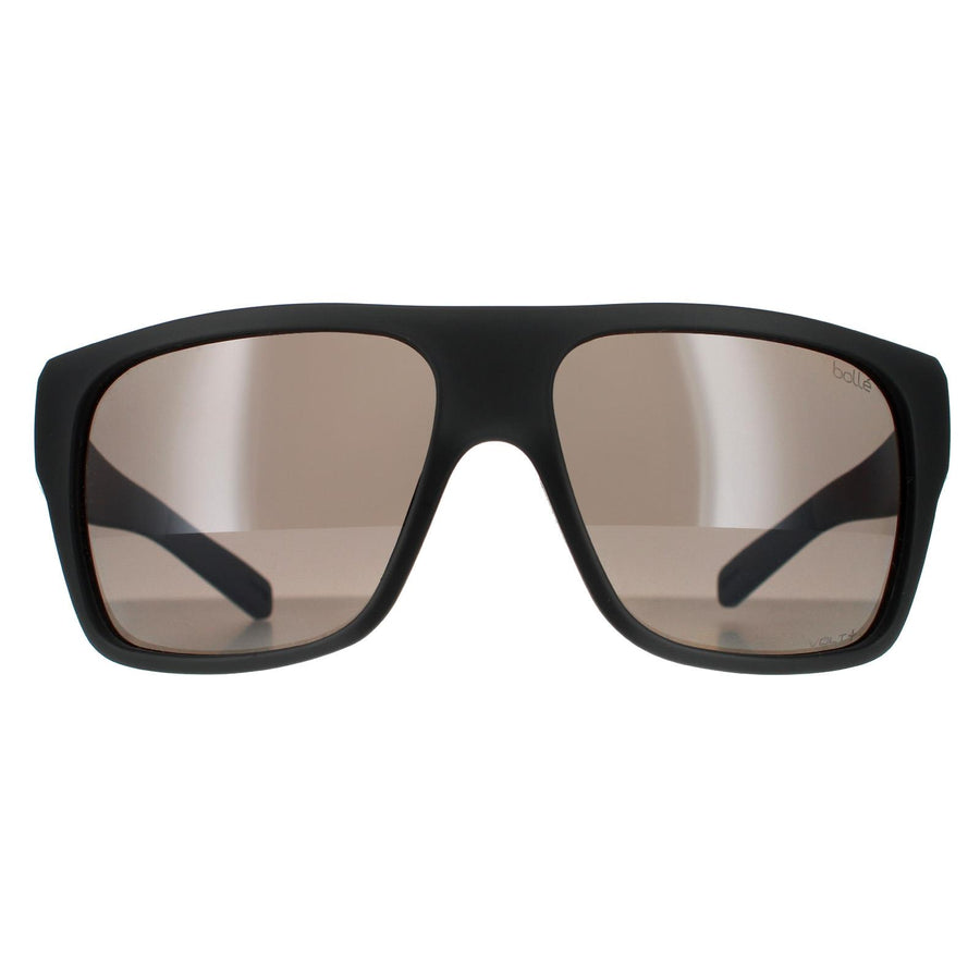 Bolle Sunglasses Falco BS019001 Matte Crystal Black Volt+ Gun Polarised