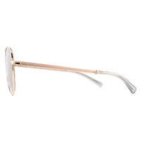 Michael Kors Sunglasses San Diego 1045 11086G Rose Gold Silver Mirror
