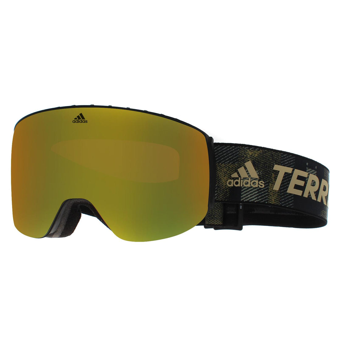 Adidas Ski Goggles SP0053 02G Matte Black Gold Mirror
