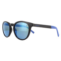 Timberland Sunglasses TB9128 01D Shiny Black Blue Blue Polarized