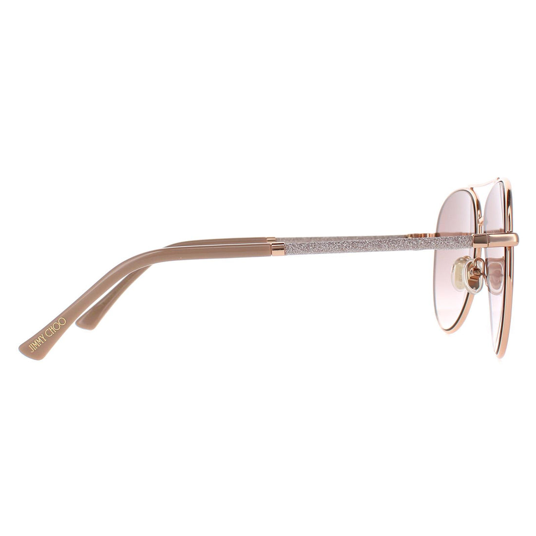 Jimmy Choo Sunglasses DEVAN/S BKU HA Gold Nude Brown Gradient