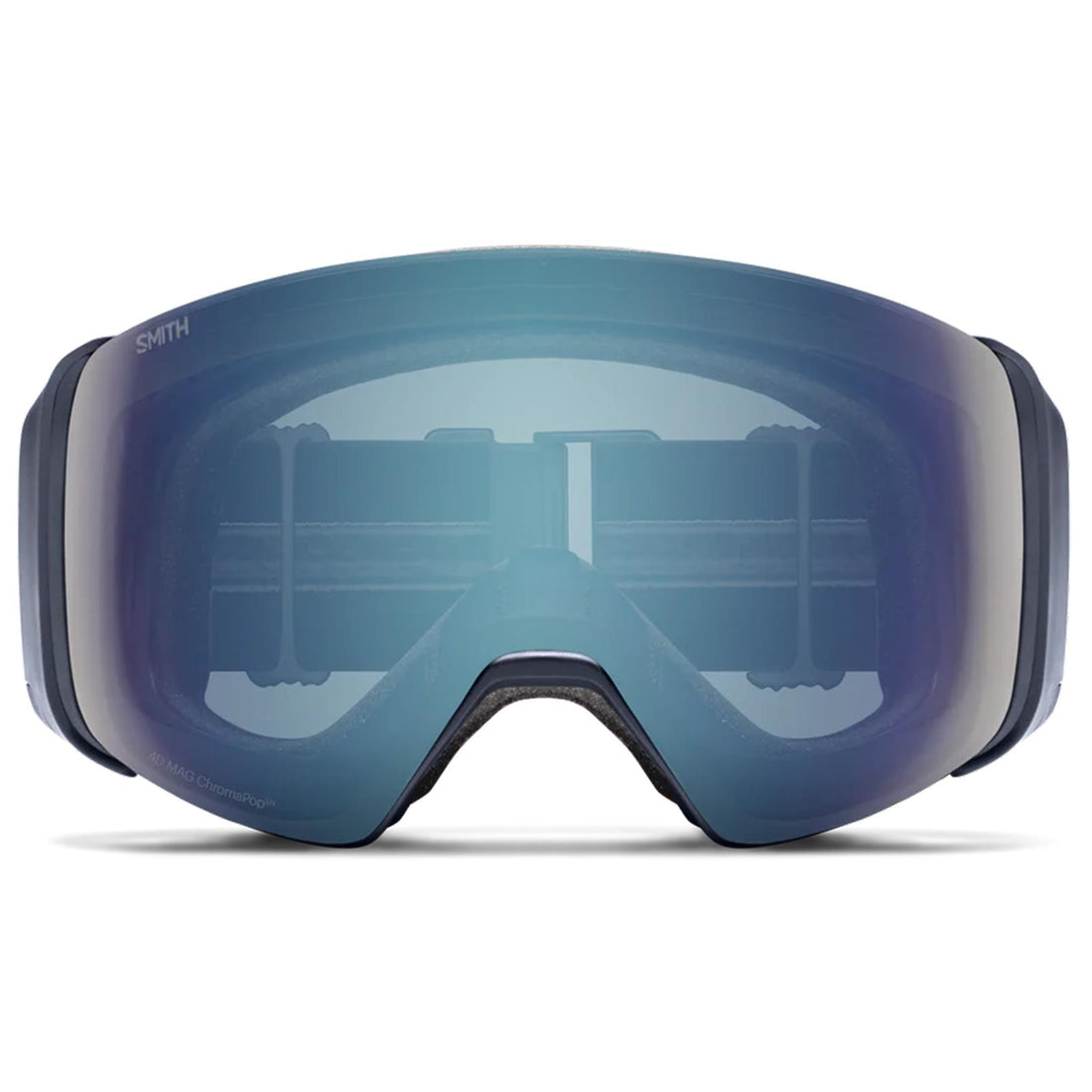 Smith Ski Goggles 4D Mag 3P2 4B Royal Navy ChromaPop Everyday Blue Mirror & CP Storm Blue Sensor Mirror
