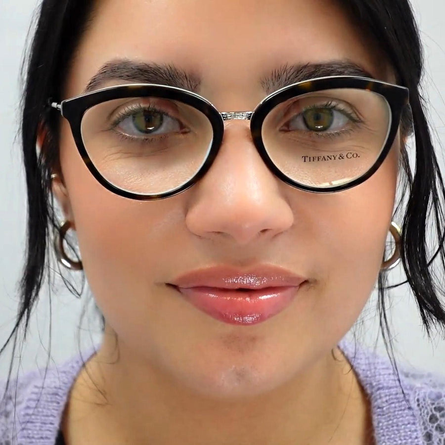 Tiffany Glasses Frames TF2173 8134 Havana Blue 53mm