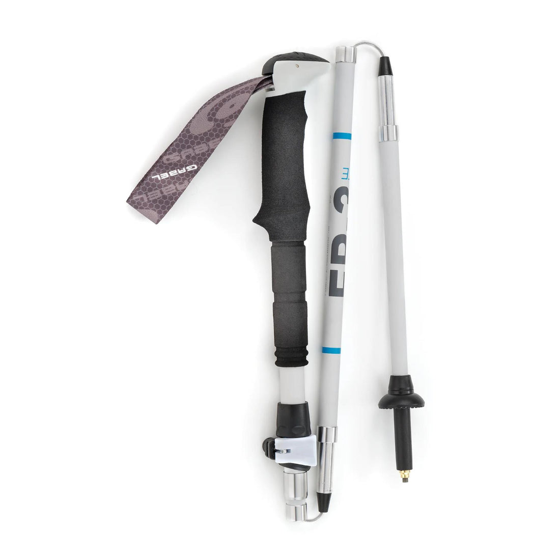 Gabel Trekking Poles FR-3 EF Lite White and Blue Telescopic