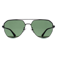 Police Sunglasses SPLP30 Ranger 1 0627 Shiny Gunmetal Green