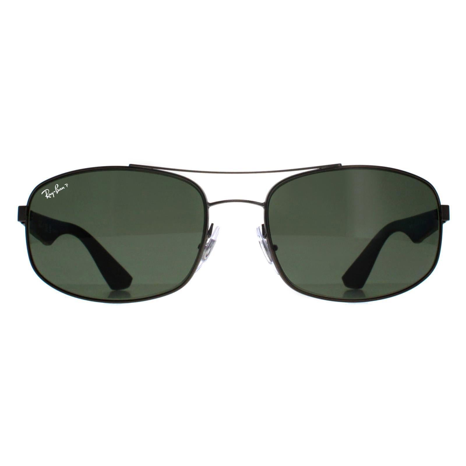 Sunglasses 3527 029 9A Matt Gunmetal Dark Green Polarized