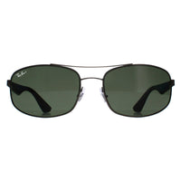 Ray-Ban Sunglasses 3527 029/9A Matt Gunmetal Dark Green Polarized