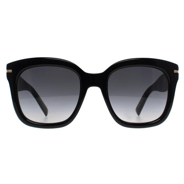 Hugo Boss Sunglasses BOSS 1731/S 807 9O Shiny Black Grey Gradient with Light Mirror