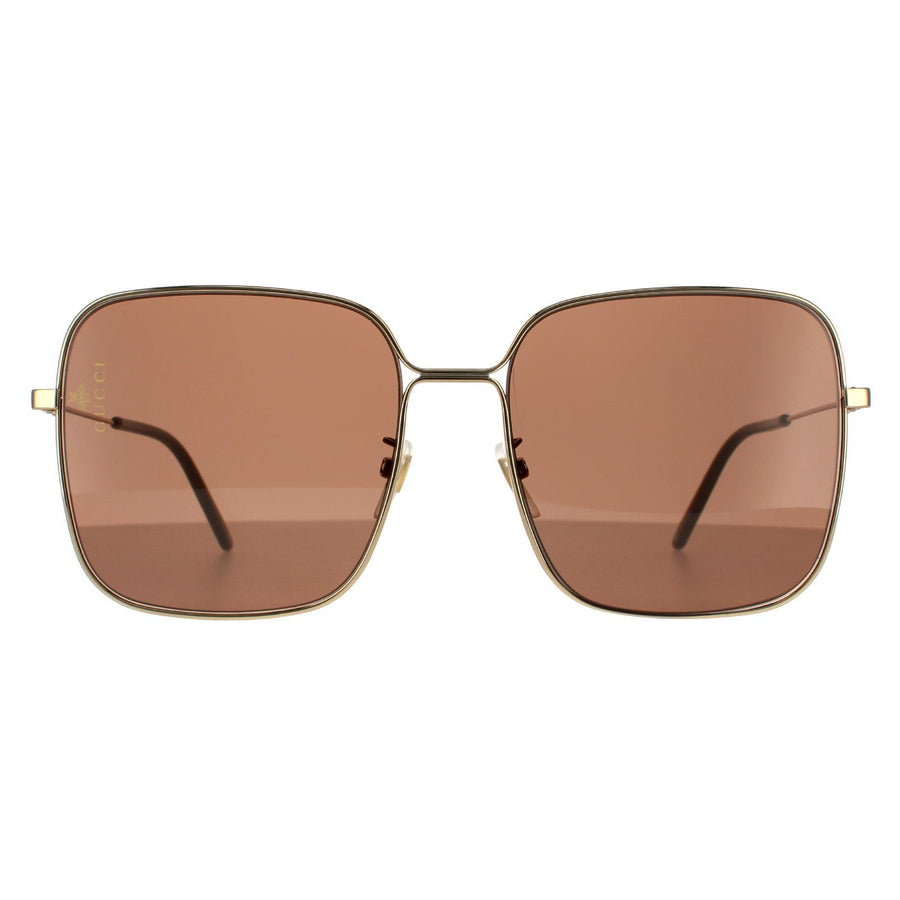 Gucci Sunglasses GG0443S 002 Gold Brown
