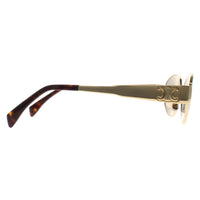 Celine Sunglasses Metal Triomphe CL40235U 30N Shiny Endura Gold Green
