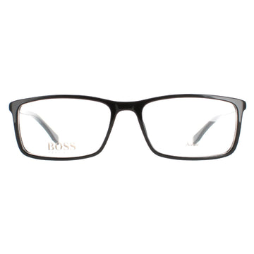 Hugo Boss Glasses Frames BOSS 0680/IT 2M2 Black Gold Men