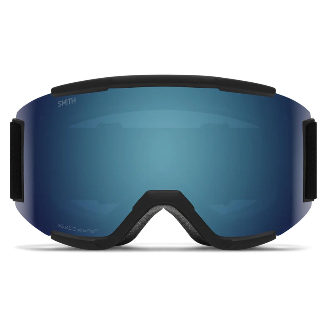 Smith Ski Goggles Squad 2QJ 4K Black ChromaPop Sun Blue Mirror & Yellow