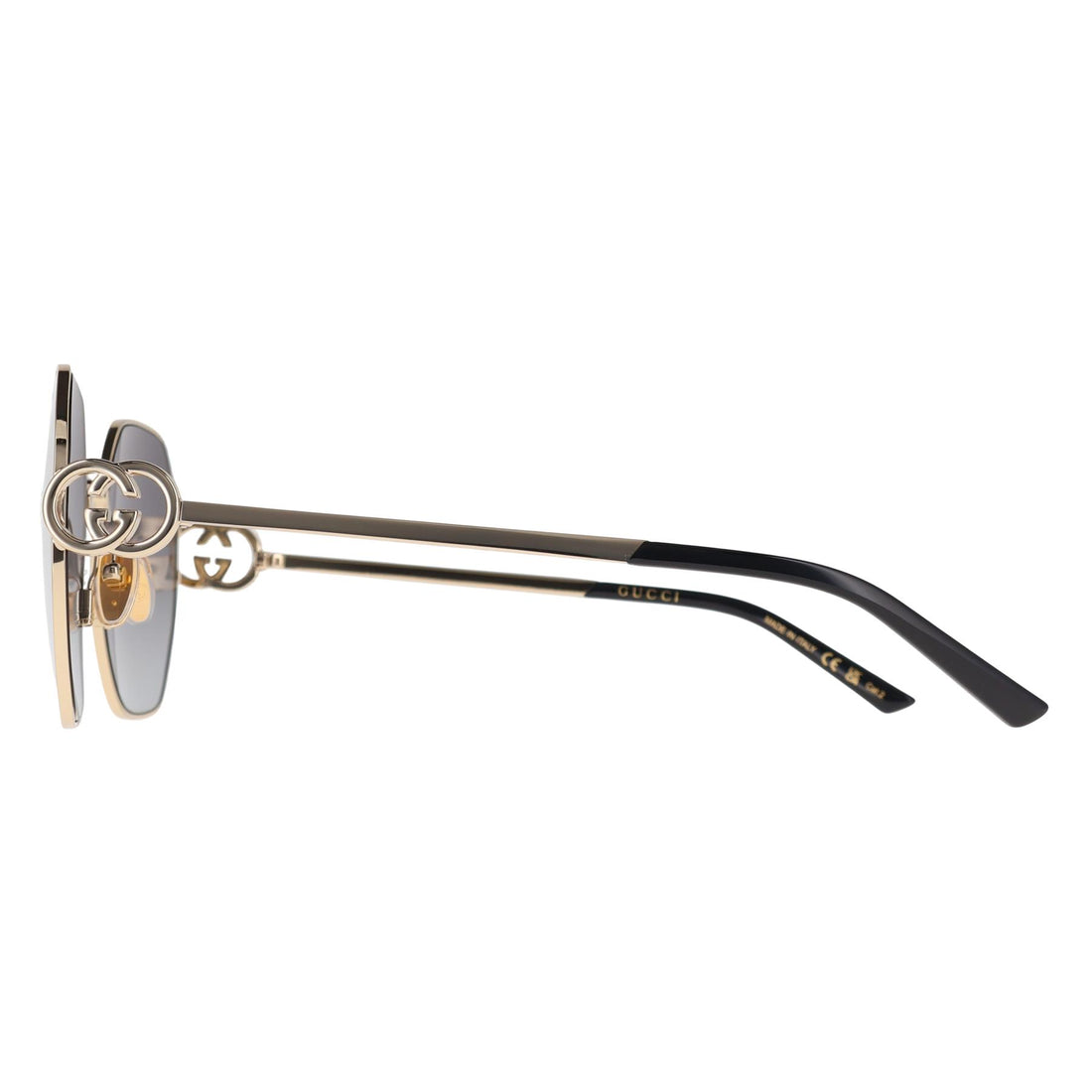 Gucci Sunglasses GG2046S 001 Gold Grey